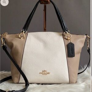 Coach Kacey Satchel in colorblock